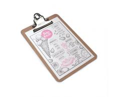 Rapesco Documentos - Portapapeles con pinza / clip A5 de alta resistencia en madera