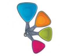 Kitchen Craft CWGMCUPSET - Cucharas medidoras (4 unidades), varios colores