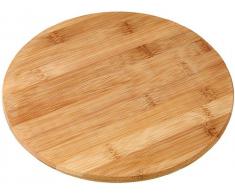Fackelmann 37742 Vesperbrett - Tabla redonda para cortar (bambú, 24 cm)