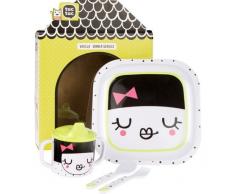 Tuc Tuc People - Set vajilla para niña, 3 piezas
