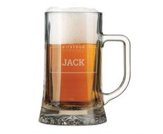 YourSurprise Jarra de Cerveza Personalizada - Jarra de Cerveza con Nombre Grabado: Personalizable con Texto, Diseños y Diferentes Tipos de Letras