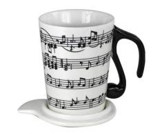 TAZA Notas Musicales (Con Tapa)
