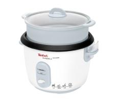 Tefal Classic 2 RK1011 Arrocera Con Accesorios De Cocción Al Vapor, 700 W, 1.8 Litros, Revestimiento Antiadherente/Vidrio, Blanco