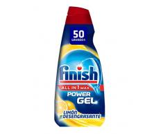 Finish Gel Lavavajillas con Limón Desengrasante - Paquete de 2 x 1000 ml, Total: 2000 ml