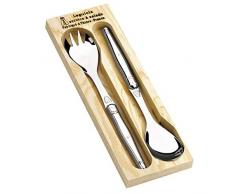 Laguiole Jean Dubost 97618 - Cubiertos de Servir Ensalada (Acero Inoxidable)