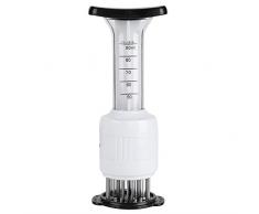 Fdit Carne jeringa de Cocina para marinar inyector Agujas De Acero Inoxidable para Ablandar La Carne Ablandador De Carne Profesional