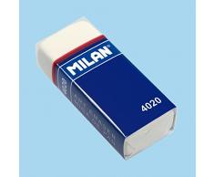 Caja de 20 Gomas miga de Pan MILAN Rectangular Envuelta CMM4020 Color Blancas