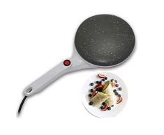 FXXJ Máquina para Hacer Crepes eléctrica, Máquina para Hacer panqueques Redonda Antiadherente eléctrica Máquina para Hacer Crepes Sartén para Pizza Herramientas para Hornear 220V