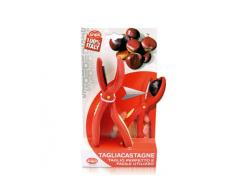 Snips - Cascador de castaÃ±as (plÃ¡stico y Acero), Color Rojo