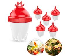 Le Destin Easy Eggs - Cocedor de huevos (silicona sin BPA, 6 unidades)