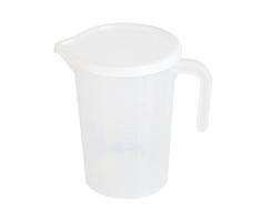 Fdit Tazas de Medición Plásticas 500ml / 1000ml Herramienta Clara de Medida de Taza con Cocina de Tapa Que Cocina Accessaries de Hornada Socialme-EU(1000ML)