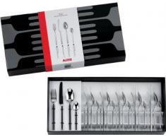 Alessi Dry 4180S24 - Servicio de Cubiertos de DiseÃ±o en Acero Inoxidable 18/10, 24 Piezas