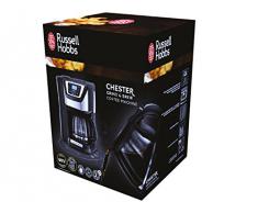Russell Hobbs Chester Grind & Brew - Cafetera de Goteo (Jarra Cafetera, 1025 W, Negro, Molinillo) - ref. 22000-56