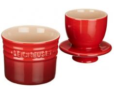 Garden at Home Le Creuset – Tarro para mantequilla, cerámica, rojo cereza