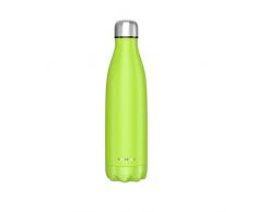 EXTSUD 500ml Botella Exterior de Agua al Vacío Termo de Acero Inoxidable Botella, Verde