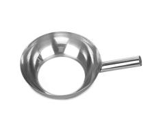 Xinxinchaoshi Cucharón, Cuchara de Agua Acero Inoxidable de usos múltiples Cuchara Cucharada cucharón con Mango Corto (Plata) Cucharones para Salsa (tamaño : L)