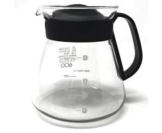 MGE - Jarra Medidora Apta para Microondas - Tetera de Cristal Térmico - Jarra Melita con Tapa - Negro - 600 mL