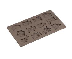 Lurch 65021 - Molde para galletas con motivos invernales, 17 x 30 cm, color marrÃ³n