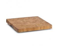 Zeller 25222 - Tabla de cortar (madera de bambú, 30 x 30 x 3 cm), color marrón