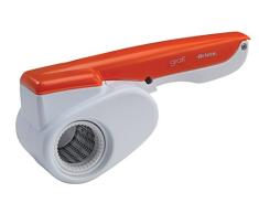 Ariete 440, Gratí Rallador eléctrico, Batería integrada recargable y autonomía 1.000 h, color blanco, naranja