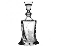 Crystal Julia 2506 Whisky Juego de diseño de Pesca Crystalite, 1 x Jarra, Vaso de Whisky 6 x