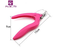KADS rosa uñas tijeras para falsas uñas consejos para acrílico uñas arte forma falsa uñas tijeras uñas alicates Clipper cortador de manicura