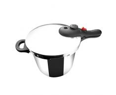 MAGEFESA DB Olla a presiÃ³n super rÃ¡pida de fÃ¡cil uso, acero inoxidable 18/10, apta para todo tipo de cocinas, incluido inducciÃ³n. Acero inoxidable, fondo termo difusor encapsulado de 5 capas. 6L