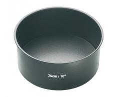 Kitchen Craft Masterclass Molde Tarta Redondo Base Suelta, Acero, Gris, 26.5x30.5x9.6 cm