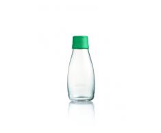 ApS Retap 0,3 litro pequeña botella de agua de vidrio de borosilicato, fuerte verde