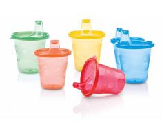 Nuby ID91121 - Vaso boquilla, colores surtidos (pack x 6)