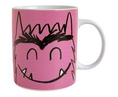 Laroom Taza El Monstruo de Colores-Amor, New Bone China, Rosa, 8.0x9.5x5.0 cm