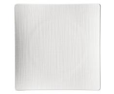 Rosenthal 11770 – 800001 – 16187 Mesh – Plato Cuadrado, Plano, 27 cm, Color Blanco