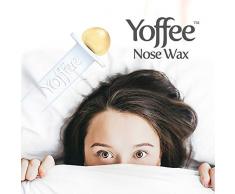 Yoffee Nose Wax, el kit Original con cera y aplicadores - Depilación nariz y orejas, con cera de abeja natural, Seguro, rápido e indoloro, Elimina vello nasal, fácil de usar con 10 palillos aplicadores, 50g.