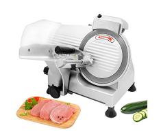Hanchen Cortafiambres 210W Cortadora de Fiambre Acero Inoxidable RBW-220 Rebanadora Eléctrica Industrial con Disco de Corte 22cm Ajuste de Espesor 0-13 mm CE