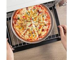 LZ Mini Horno 9L, Horno eléctrico pequeño 800W para Dormitorio, Oficina, 8 Galletas, Pasta, Horno Tostador pequeño con Utensilios para Hornear, Acero Inoxidable, Verde Menta