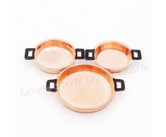 Odoria 1/12 Miniatura 3PZ Sartén Batería/Tartera Cocina Accesorio para Casa de Muñecas