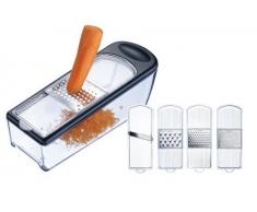 Westmark 1435 Negro, Transparente - Rallador (Negro, Transparente, De plÃ¡stico, Acero Inoxidable, Horizontal, 250 mm, 95 mm, 85 mm)