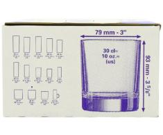 Arcoroc J4239, Islande Vaso de Whisky 300ml, sin la Marca de Llenado, 6 Vidrio