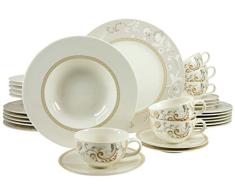 Creatable 16665 Serie Palacio - Vajilla Completa (30 Piezas)