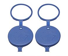GOZAR 2Pcs Escudo De Viento Limpiaparabrisas Limpiador Líquido Depósito Tapón Botella para Peugeot/Citroen