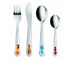 Tescoma JGO 4 Cubiertos NIÃOS Bambini Animales Divertidos, Acero Inoxidable