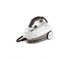 Ariete 4142 Limpiadora Deluxe 1.6 L, 1500 W, 5 Bars, regulador Vapor, 13 Accesorios de Limpieza, autonomía 55 min, Cable 6 m, indicador Luminoso, tapón y Pistola Seguridad, 1.6 litros, Blanco/Gris