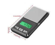 Básculas de cocina Balanza electrónica digital de 200 g / 0,01 g Balanza de pesaje de frutas Escalas pequeñas