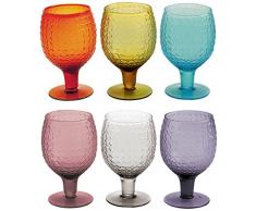 Villa d'Este Karma Juego de 6 Copas de Vino, de Cristal