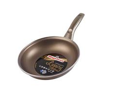 Desconocido Magefesa Champagne Sartén 30 cm de Acero esmaltado, Antiadherente tricapa Dupont Color Exterior Apta para Todo Tipo de cocinas, incluida inducción, 30