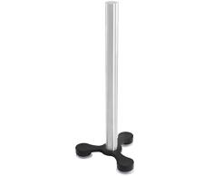COM-FOUR® portarrollos de cocina de pie con soporte de ventosa - portarrollos de papel para la cocina - portarrollos de acero inoxidable - sin taladrar - 31 cm (1 pieza - pie de ventosa)