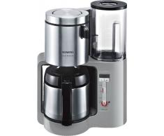 Siemens TC86505 - Cafetera con jarra térmica de acero inoxidable (1100 W, 8/12 tazas), color plateado