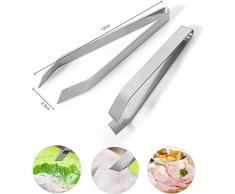 Ecloud Shop 2 piezas de acero inoxidable alicates de espina de pescado espina de pescado clip de utensilios de cocina del hogar Puntear pinzas