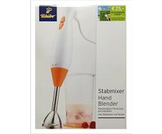 TCM Tchibo batidora de mano, de acero inoxidable con tapa-vaso de batidora, batidor incluido