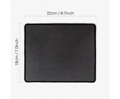 DIYthinker Budismo Mano Copa línea del gráfico del modelo antideslizante Mousepad Juego de oficina Negro Titched Bordes regalo